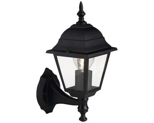 Brilliant Nissie 90991A06 Außenwandleuchte E27 Schwarz - Lampen für den Außenbereich, stilvolles Design und optimale Beleuchtung für Ihren Eingangsbereich, kompatibel mit Normallampen.