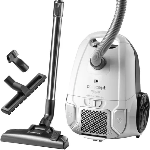 Concept VP8090 Trooper Bodenbeutelstaubsauger weiß von Concept