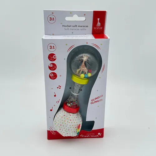 VULLI Sophie La Girafe Babyrassel 3M + Weich Maracas 010168