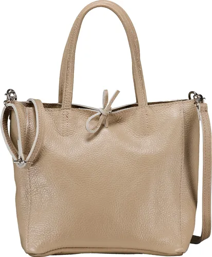 Hausfelder Manufaktur Handtasche Dollaro Beige