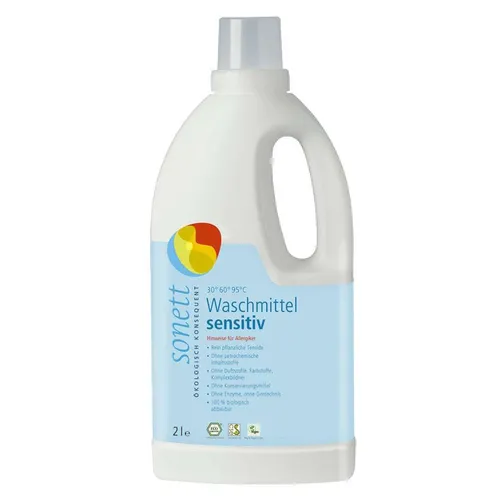 Produktbild Sonett Waschmittel Sensitiv DE5015, flüssig, 2 Liter, 27 Waschladungen