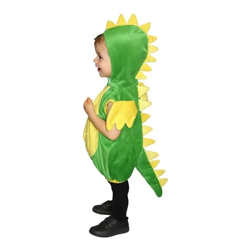 Seruna Drache-n Kostüm-e, F82 116-122, für Kind-er, Dino Drachen-Kostüm Fasching Karneval Kleinkinder-Karnevalskostüme Kinder-Faschingskostüme