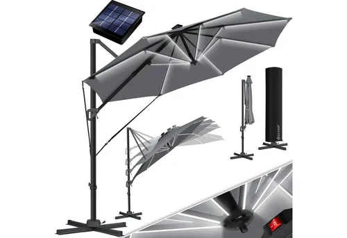 KESSER Ampelschirm SUN Rund XL Ø330 cm von Kesser