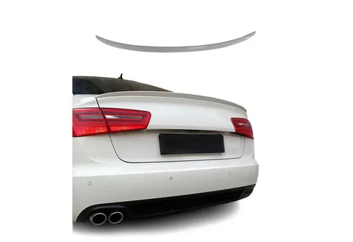 OMAC Heckstoßstange Heckspoiler Heckflügel für Audi A6 Limo C7 2011-2018 Farbe LY9C ABS, 1-St.