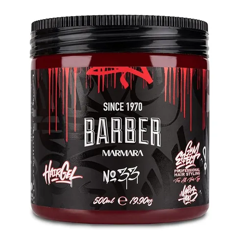 BARBER MARMARA No.33 Haargel 500ml – Ultra starker Halt, alkoholfrei