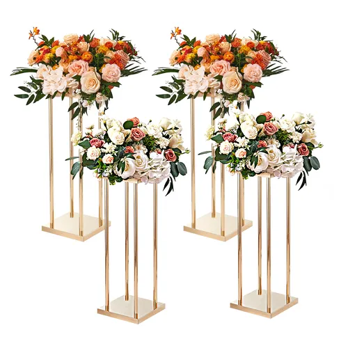 VEVOR 4er-Set Blumenhocker in gold von Vevor