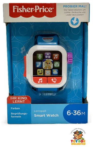 Smart Watch GNK88 von Fisher Price: Lernspaß für kleine Entdecker - Lernspiel Uhr für 6-36 Monate, fördert die Motorik und sorgt für interaktiven Spielspaß in bunten Farben.