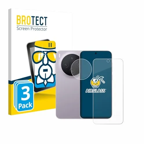BROTECT 3 Stück Schutzglas für Vivo X300 (Display+Kamera) Schutzfolie Panzer Folie Glas[Extrem Kratzfest 9H, Anti-Fingerprint, Ultra-Transparent]