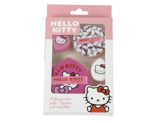 Hello Kitty Make-up Schwamm Kosmetikschwamm Schminkschwamm Beauty Zubehör, 4 tlg.