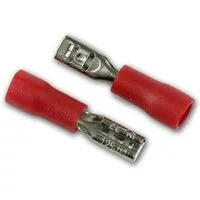 BLANKO Flachsteckhülse 08-28mm 50er Plastikbox Rot