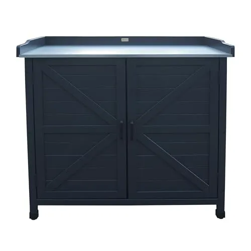 Produktbild HABAU Gartenschrank Roger – wetterfester Outdoor Schrank aus FSC-Massivholz