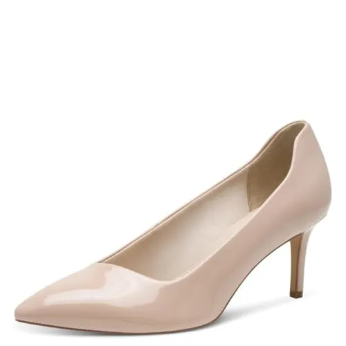 Tamaris Pumps in Beige mit 45 mm Absatz - Elegante Damen Pumps von Tamaris in klassischem Beige, ideal für Büro und Events. Hochwertiger Synthetik und pfennigförmiger Absatz bieten Komfort und Stil für jeden Anlass.