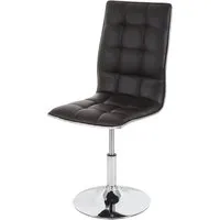 MCW Esszimmerstuhl C41 2er-Set Braun Kunstleder - Polsterstühle mit edlem Design und hohem Sitzkomfort. Die drehbaren Stühle aus hochwertigem Kunstleder sind höhenverstellbar und ideal für Esszimmer und Küche.