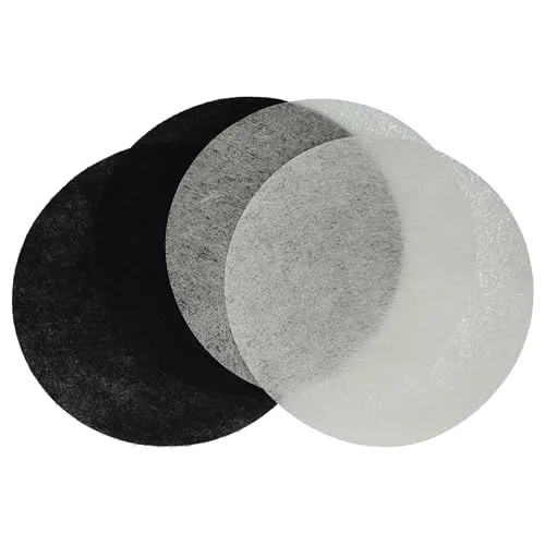 vhbw 2X Aktivkohlefilter, 2X Fettfilter kompatibel mit Moulinex T-43, T-41, T-42 Fritteuse - 4-TLG. Filter-Set