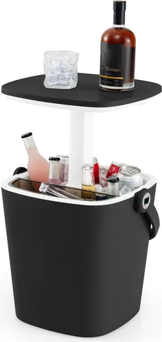 GOPLUS Cool Bar 4-in-1 Cocktailtisch mit Kühler