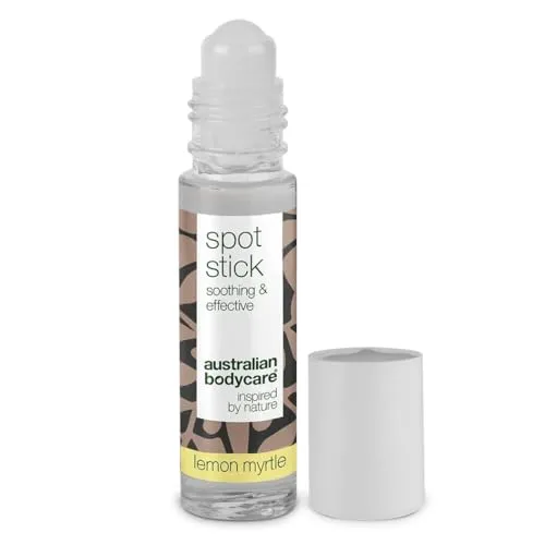 Pickelstift mit Teebaumöl und Lemon Myrtle - 9 ml | Tea Tree Oil Anti Pickel Stift | Auch zur Pflege bei Akne | 100% Vegan | zum Pickel loswerden & nach ausdrücken