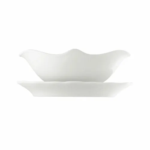Hutschenreuther Maria Theresia Servierplatte, Oval, Weiß - Elegante Servierplatte aus hochwertigem Porzellan, ideal für festliche Anlässe und stilvolle Präsentationen in der Küche.