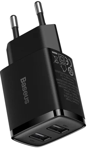 ŁADOWARKA SIECIOWA Baseus Compact Charger CCXJ010201 10.5W 2x USB- 6932172606909