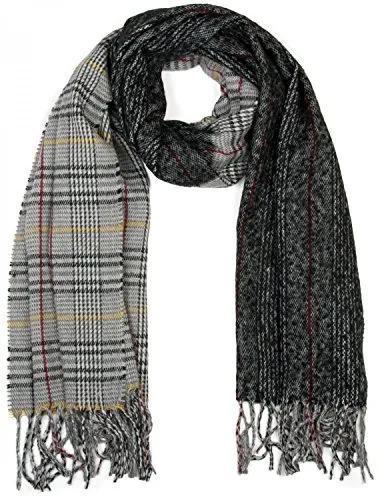 styleBREAKER breiter XXL Schal im Day and Night Design - Schals für Damen, sehr weich und angenehm zu tragen, ideal für kalte Temperaturen, kann mehrfach um den Hals getragen werden.