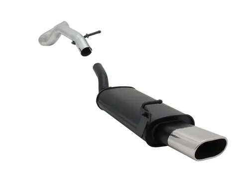 NOVUS SPORTAUSPUFF VW GOLF 4 135x75 Endschalldämpfer - Schalldämpfer für VW Golf 4, aus hochwertigem Stahl mit Edelstahl-Endrohr für verbesserten Klang und Leistung.