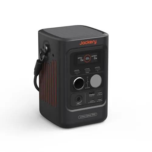 Jackery E300D Tragbare Powerstation 288Wh mit 300W Ausgang | LiFePO4-Akku, 2× USB-C bis 140W, leicht und kompakt für Laptop, Smartphone und Reisen