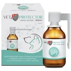 JM SANTE Polisept Vet Protector Mundspray 30ml - Sonstiger Hundebedarf – Thixotropes Dentalflüssigkeit für Hunde und Katzen mit verlängerter Wirkstofffreisetzung bei Mundschleimhauterkrankungen.