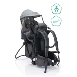 Fillikid Rückentrage Elite grau melange