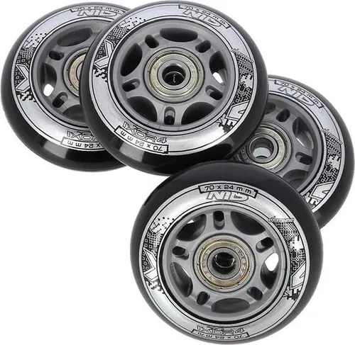 Nils 70 + Abec 9 Schwarz Laufradsatz