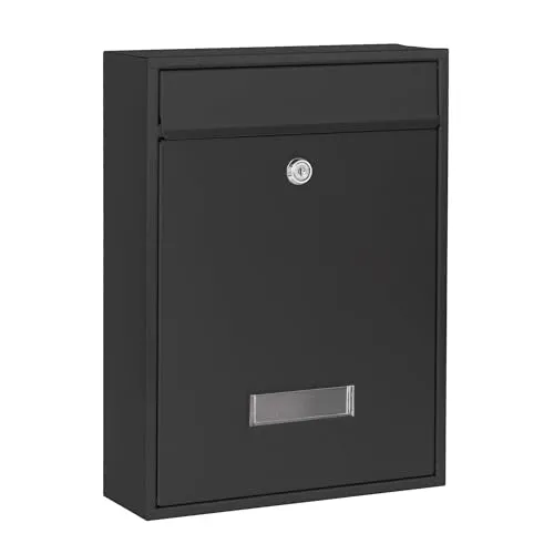 Briefkästen Schwarz von Wiltec