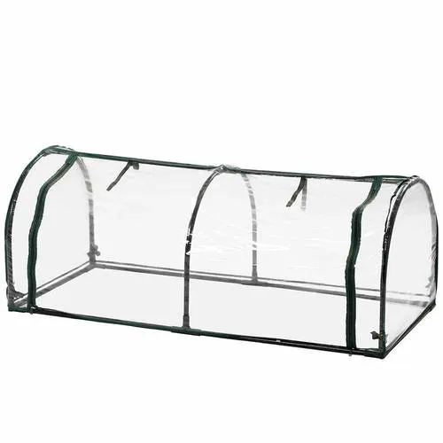 SIENA GARDEN Folientunnel 130 x 60 x 50 cm - Praktisches Gewächshaus für den Garten, ideal für Pflanzenanzucht und Schutz vor Frost. Maße: 130x60x50 cm, leicht und kompakt für einfachen Transport und Aufbewahrung.