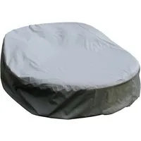 Premium Gartenmöbel-Schutzhülle für Sonneninsel, Ø185x50/75 cm - Sitzgruppen-Schutzhüllen, robuste Oxford 600D Material für optimalen Wetterschutz und Langlebigkeit.