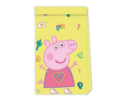 Procos Hängedekoration Geschenktüte Papier Peppa Pig 4Stk. FSC