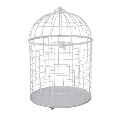 Grafelstein Dekoobjekt Deko-Vogelkäfig HEDWIG weiß aus Metall H38,5cm im modernen Landhaussti