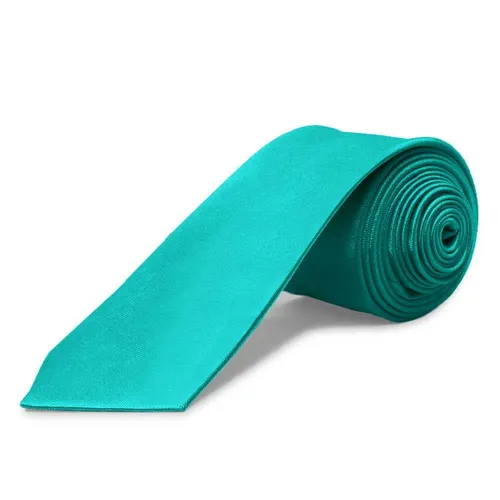 Klassische schmale Unisex-Krawatte aus Polyester-Modesatin