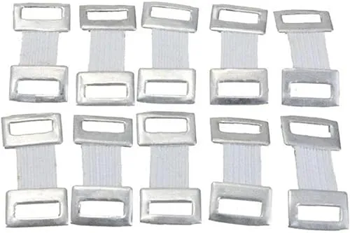 Stück Silber Verbandsclips Ersatz Elastische Bandage Wrap Stretch Metall Clips Fixing Klemmen Erste Hilfe Kit Sportbekleidung Haken Pflaster und Verbandszubehör 10