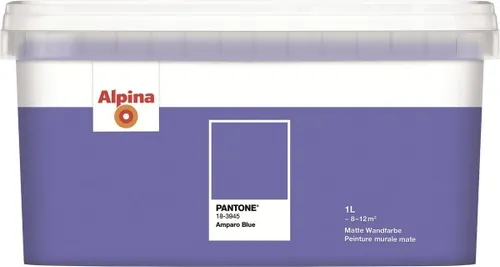 Alpina Wandfarbe Pantone matt amparo blue 1 L  Innen