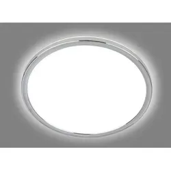 Bad Deckenleuchte LED Deckenlampe IP54 Rund 29,3cm Chrom - Deckenlampe für Badezimmer mit IP54 Schutz, energieeffizient und ideal für feuchte Räume. Modernes Design mit neutralweißer Lichtfarbe für angenehme Beleuchtung.