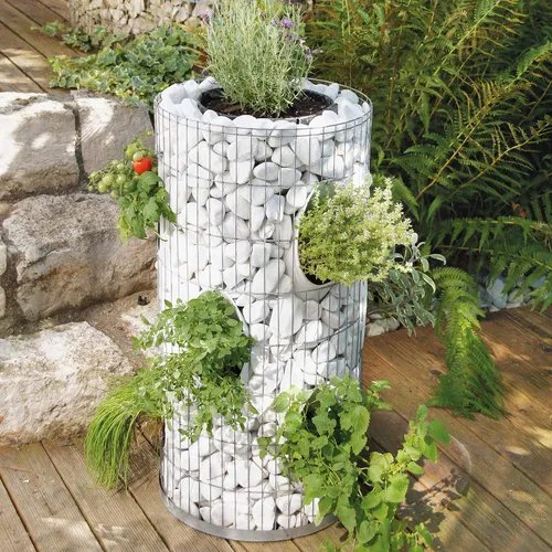 bellissa Gabionen-Kräuterturm