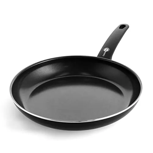 GreenPan Cambridge Bratppfanne (30 cm), gesunde keramische Antihaftbeschichtung, PFAS-frei, induktionsgeeignet, spülmaschinengeeignet, Schwarz