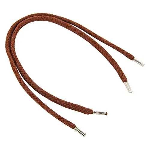 REMA 1 Paar Schnürsenkel mittelbraun - rund - Kordel - Ø 3,0 mm von 40 cm - 300 cm (85 cm)