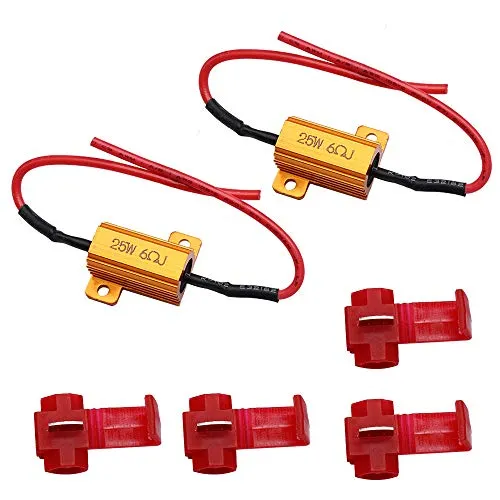HUIQIAODS 25W 6Ohm Lastwiderstand Widerstand Canbus Fix for LED Blinker