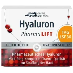 Hyaluron Pharmalift Tag Creme Lsf 30 - Anti-Aging Pflege - Arzneimittel zur täglichen Feuchtigkeitspflege mit SPF 30, strafft die Haut, reduziert Falten und schützt vor lichtbedingter Hautalterung. Ideal für empfindliche Haut.