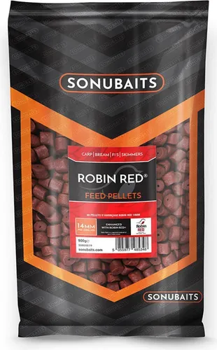 Sonubaits Robin Red Feed Pellet - 8mm mit Bohrung - 900g