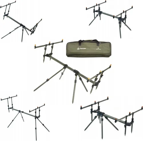 Rod Pod Threeliner Mikado - Angelstand von Mikado, ideal für präzises Angeln mit bis zu drei Ruten gleichzeitig.