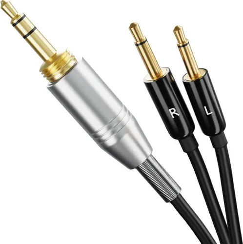 Ersatz-Audiokabel Draht Kompatibel mit Sennheiser HD212, HD477, HD212 Kopfhörer Ohrhörer