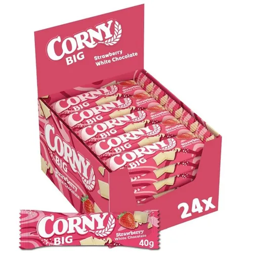 GOURVITA DE Corny BIG Strawberry Weiße Schokolade, 24x40g 13315