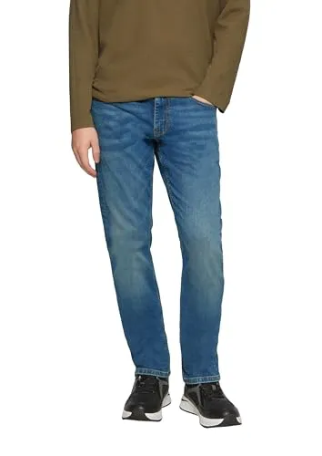 QS Jeans Rick Slim Fit 34/32 - Blau - Herren-Jeanshosen mit Slim Leg und mittelhohem Bund aus Baumwollmix Denim, ideal für einen lässigen Look und hohen Tragekomfort.