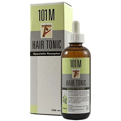 101M Hair Tonic 100 ml - Haarpflege zur Regeneration der Kopfhaut und Stimulierung von lichtem Haar, mit hochwertigen Pflanzenextrakten für kräftiges, gesundes Haar.