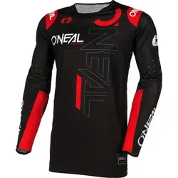 O'NEAL PRODIGY FIVE THREE V.24 Motocross Shirt - Schwarz/Weiß, Größe M - Motocross-Shirt für Herren in stylischem Schwarz/Weiß, aus hochwertigem Polyester für besten Tragekomfort und optimale Bewegungsfreiheit.