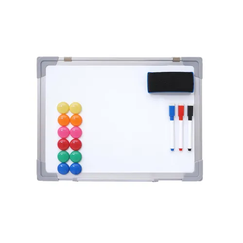 Whiteboard MCW-C84 - Magnettafel Memoboard inkl. Zubehör - Pinnwand mit verschiebbarer Stiftablage, magnetisch und beschreibbar. Ideal für Büro oder Zuhause, inkl. Schrauben zur Wandmontage und Boardmarker mit Löschfunktion.